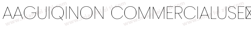 AaGuiqiNon CommercialUse◆字体转换